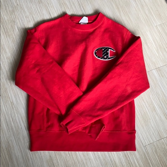 red champion sweater